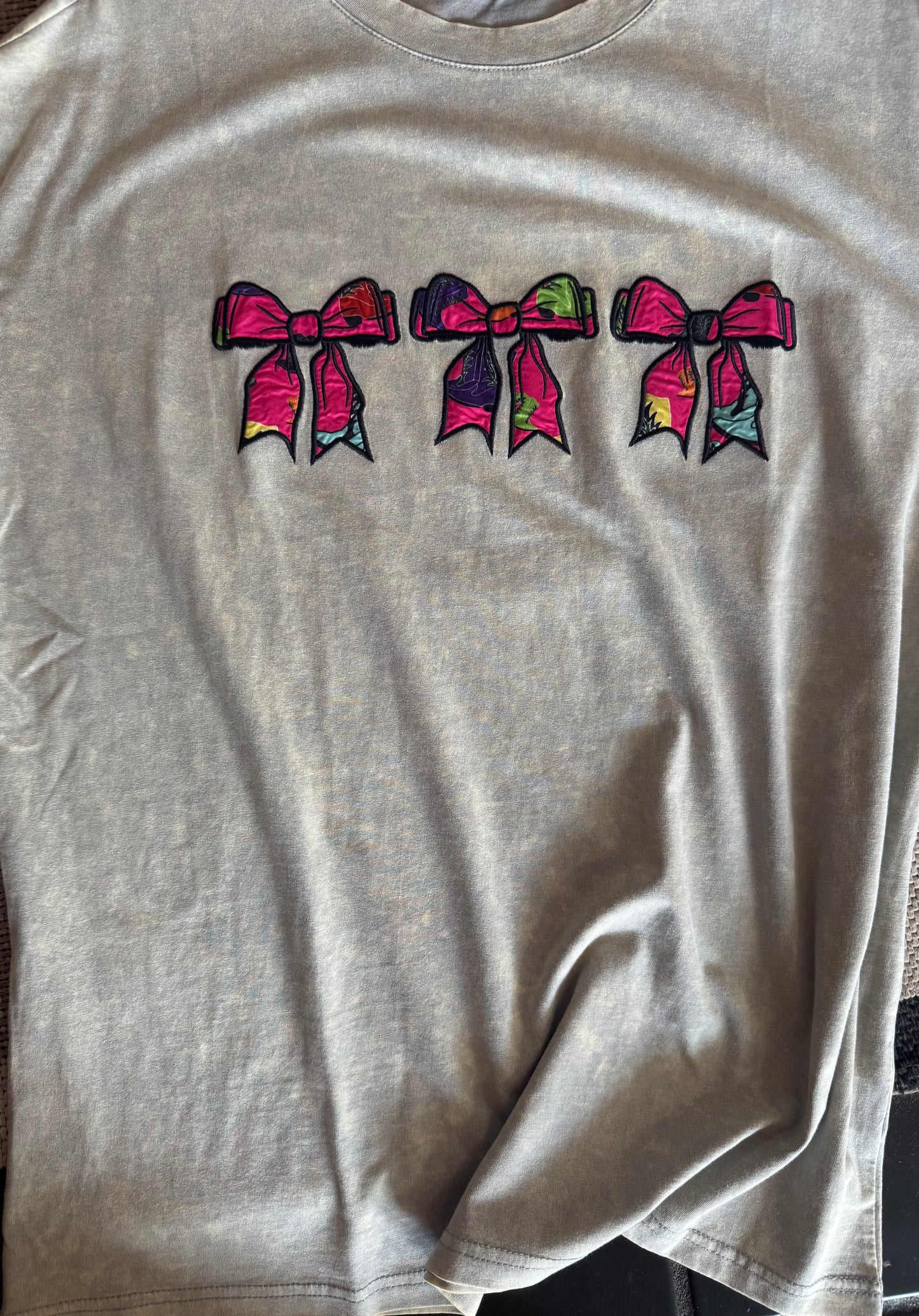Boots and Bows Oversized Mineral Tee