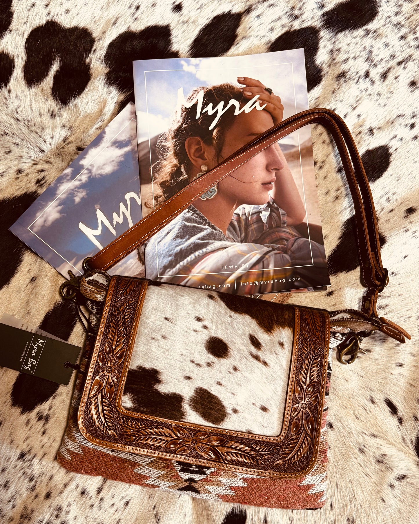 Myra Flap Closure Crossbody Bag