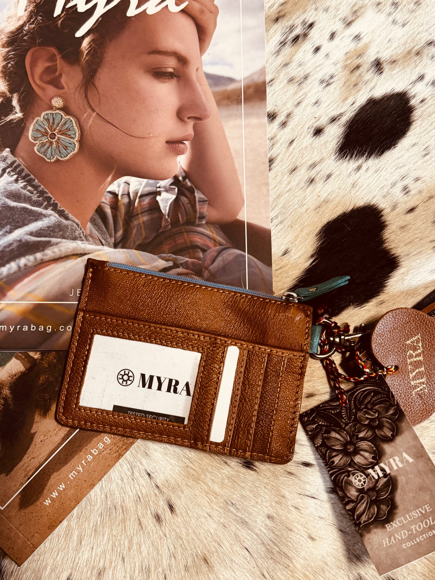 Myra Skull Card Holder Keychain