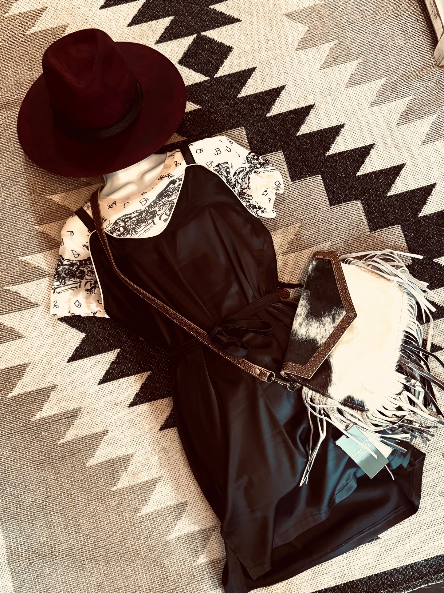 Day to Night Satin Dress with Belt Tie