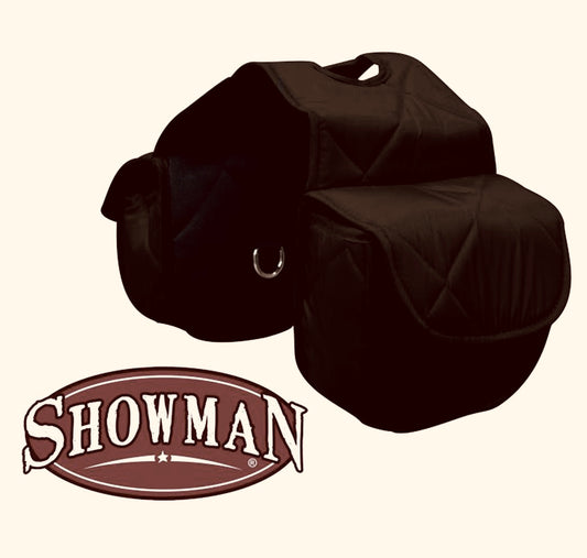 Showman Insulated Quilted Nnylon Horn Bag with Velcro Closure