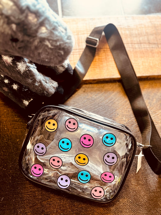 Clear Smiley Stadium Bag