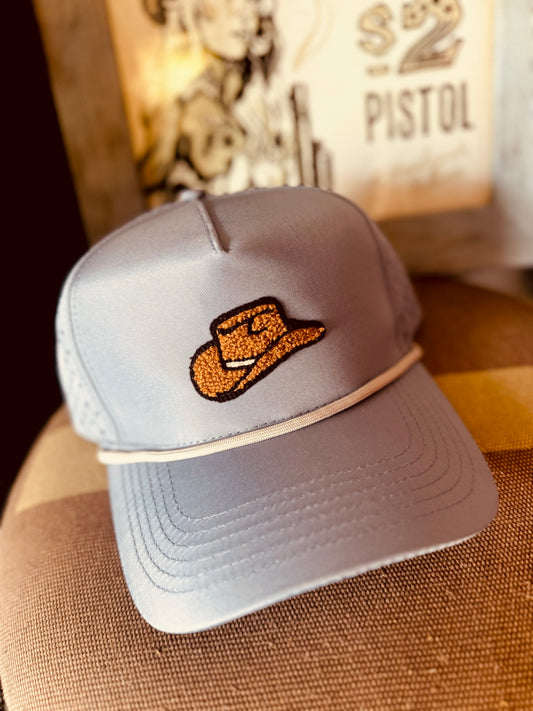 Dusty Blue Cowboy Trucker Hat