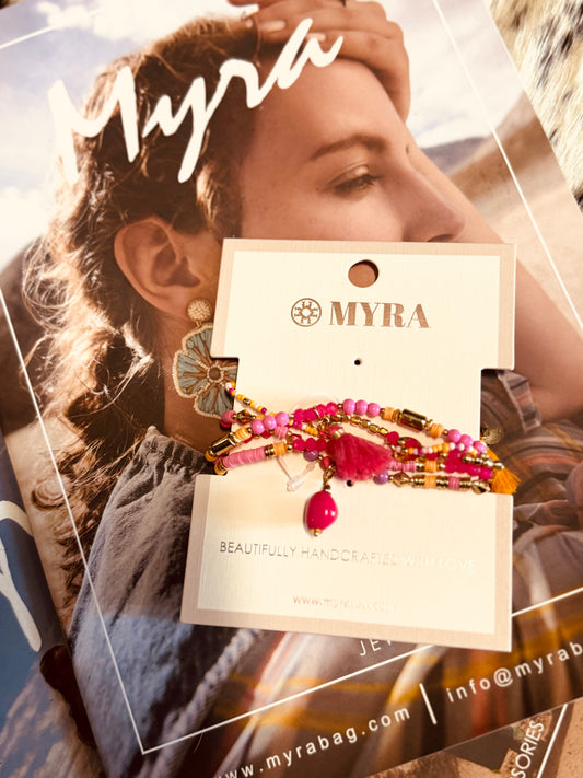Myra Lifesong Stacked Bracelets