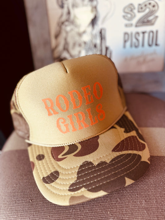 Rodeo Girls Camo Trucker Hat